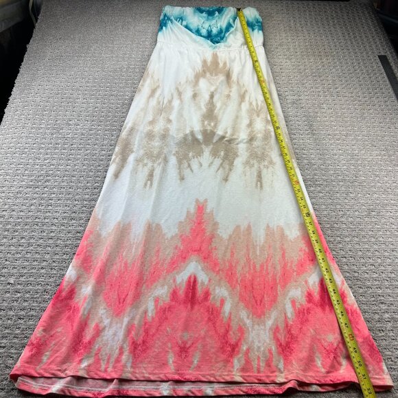 ARDENE Tune Dress Women Size Extra Large XL Green White Brown Orange Multicolor - Picture 4 of 8